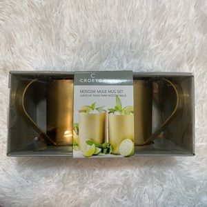 New-Moscow mule stainless steel mug set of 2